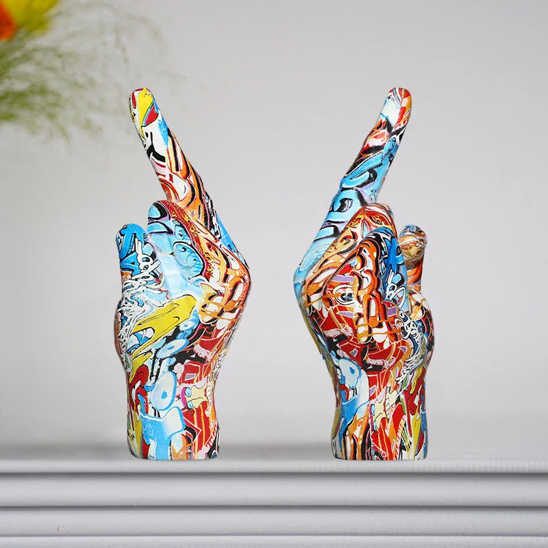 ArtZ® I Have A Bad Attitude Sculpture Middle Finger Sculpture