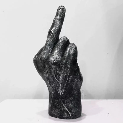 ArtZ® I Have A Bad Attitude Sculpture Middle Finger Sculpture