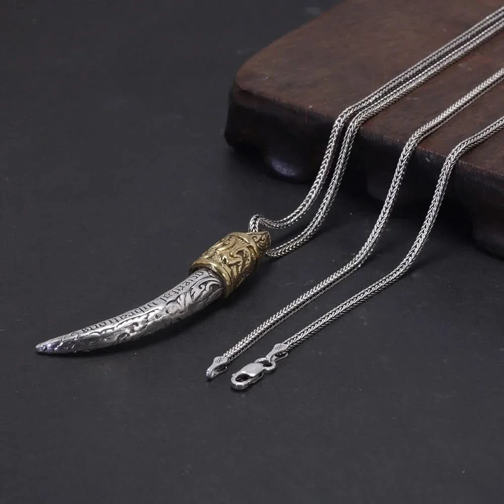 Heimdall's Horn Gjallarhorn 925 Sterling Silver Necklace