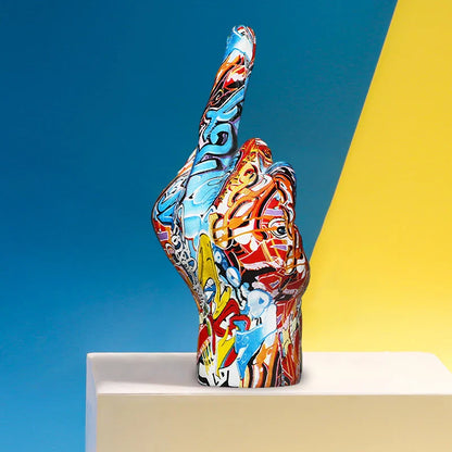 ArtZ® I Have A Bad Attitude Sculpture Middle Finger Sculpture