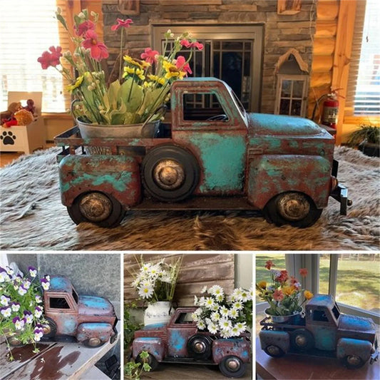 Vintage Truck Planter Pot