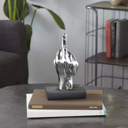 ArtZ® I Have A Bad Attitude Sculpture Middle Finger Sculpture