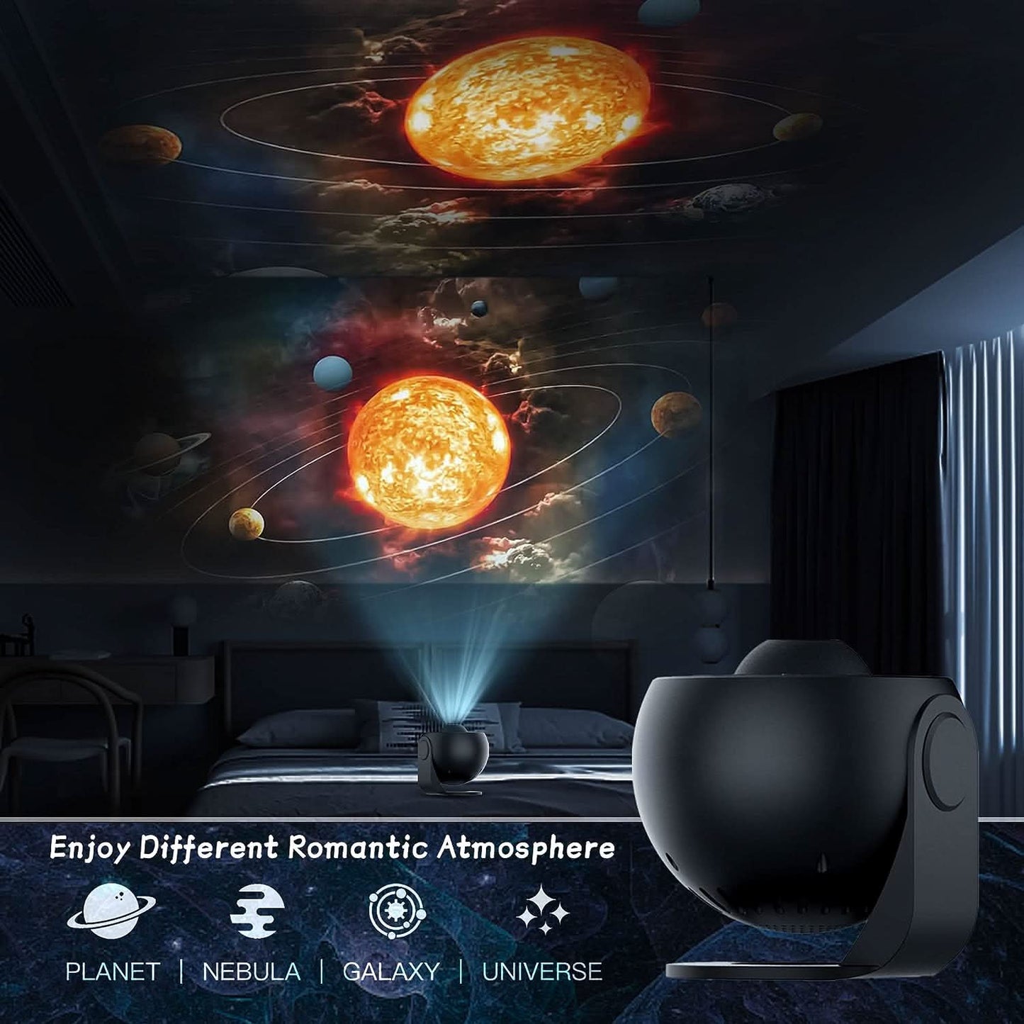 12-in-1 Planetarium Star Projector Lamp