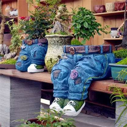 Denim Style Garden Planter