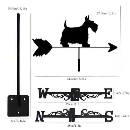 Scottish Terrier Dog Stainless Steel Weathervane