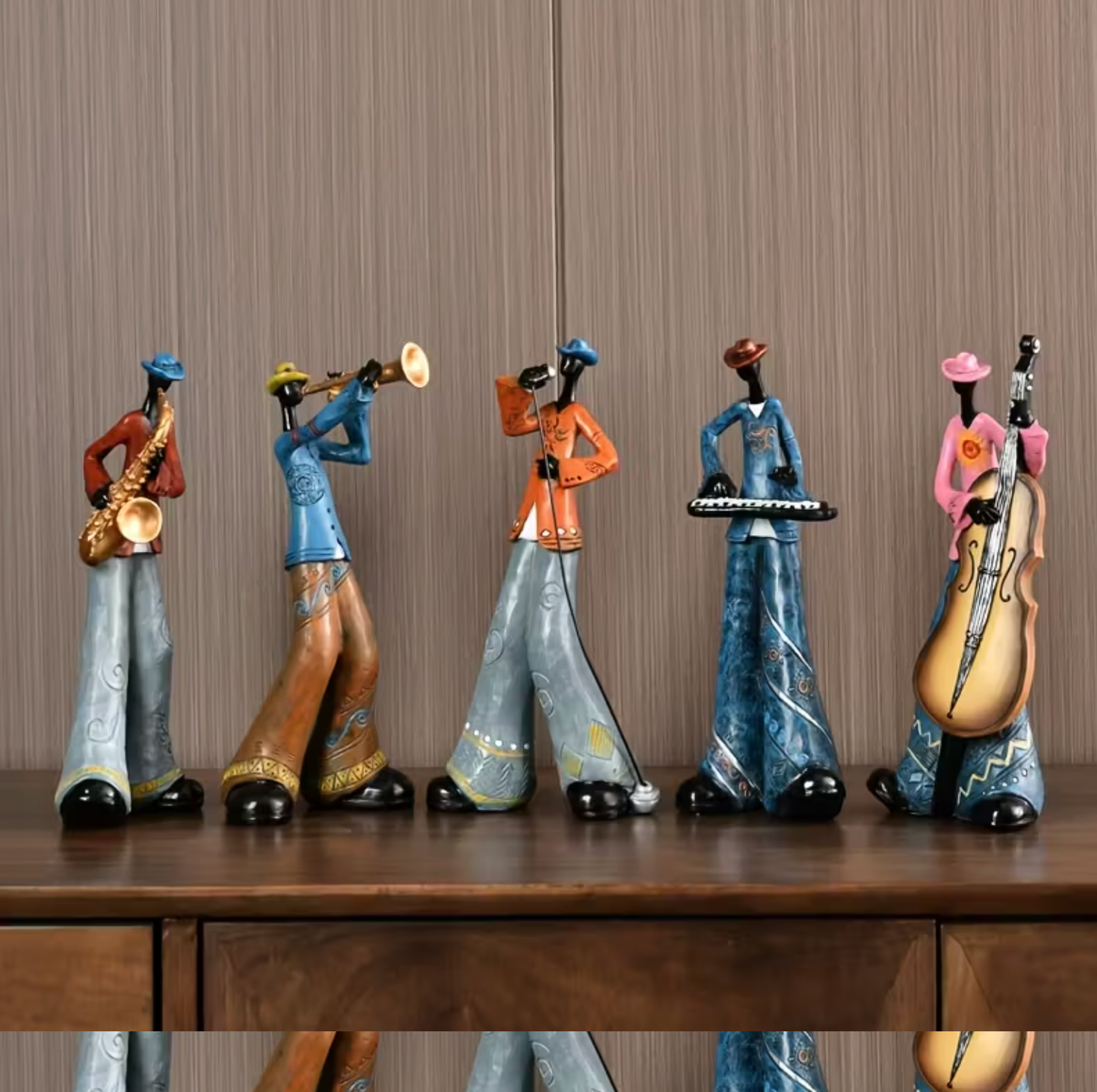 Abstract Jazz Musician Wall Art