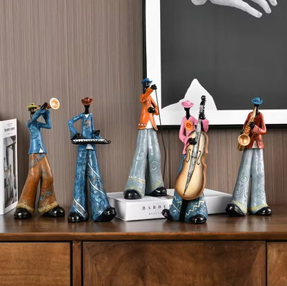 Abstract Jazz Musician Wall Art