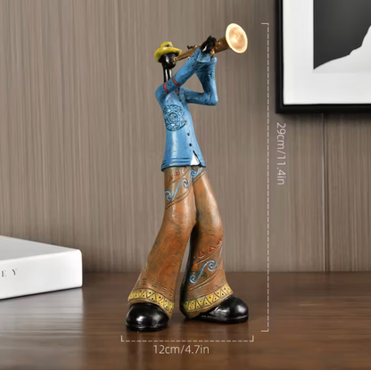 Abstract Jazz Musician Wall Art