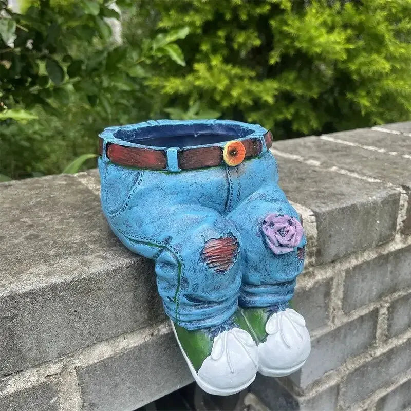 Denim Style Garden Planter