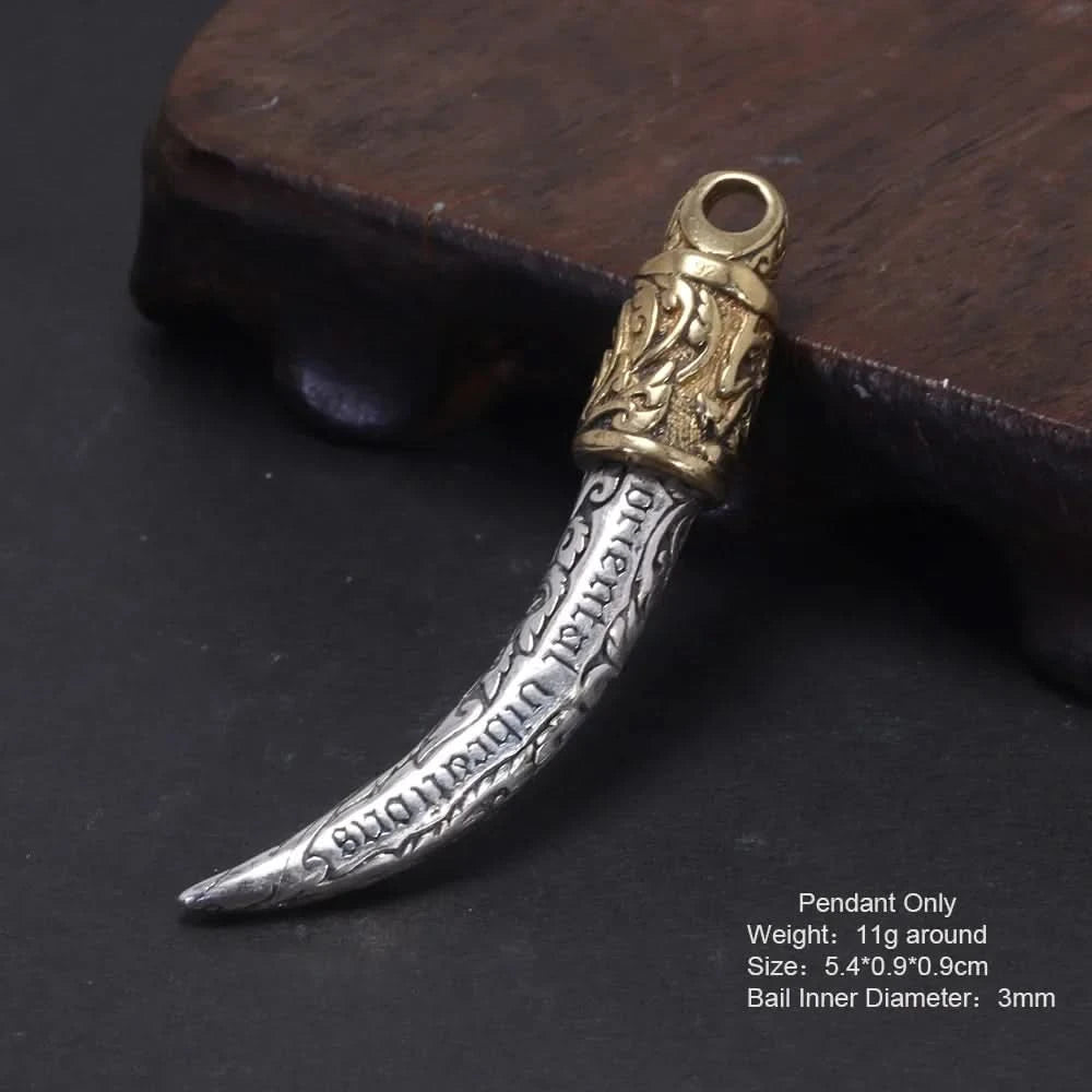Heimdall's Horn Gjallarhorn 925 Sterling Silver Necklace