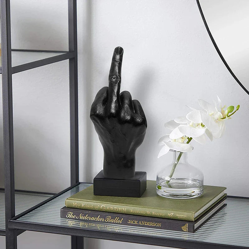 ArtZ® I Have A Bad Attitude Sculpture Middle Finger Sculpture
