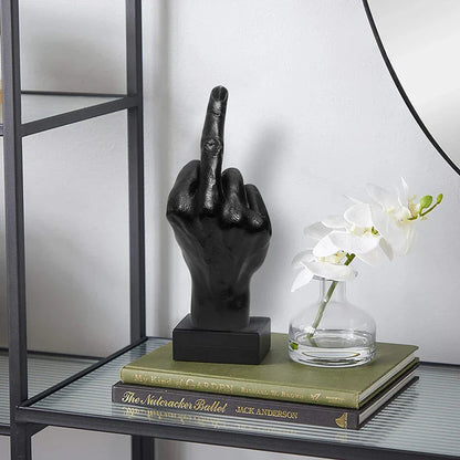 ArtZ® I Have A Bad Attitude Sculpture Middle Finger Sculpture