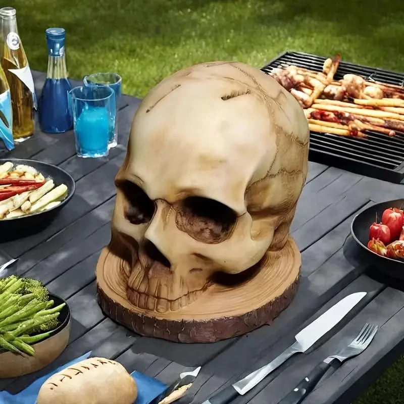 Gothic Skull Kitchen Knife Holder Organizer
