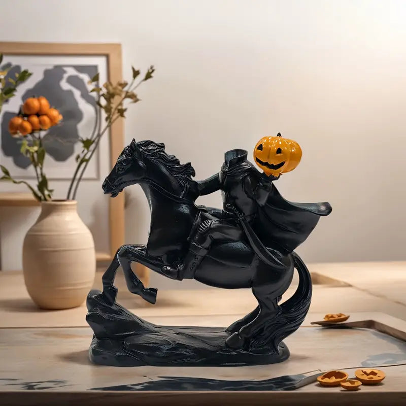 Headless Horseman Halloween Figurine