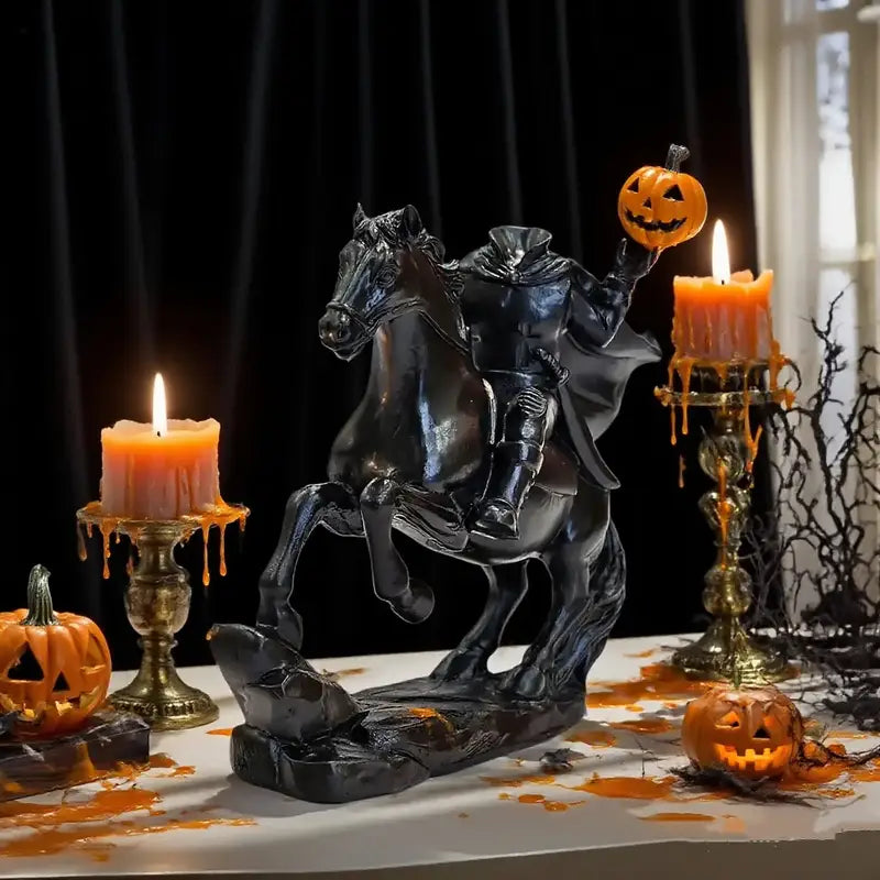 Headless Horseman Halloween Figurine