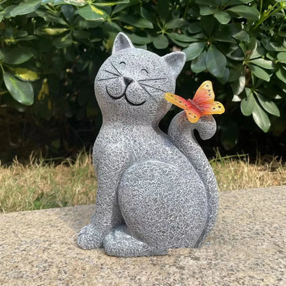 Solar Powered Cat Outdoor Garden Light