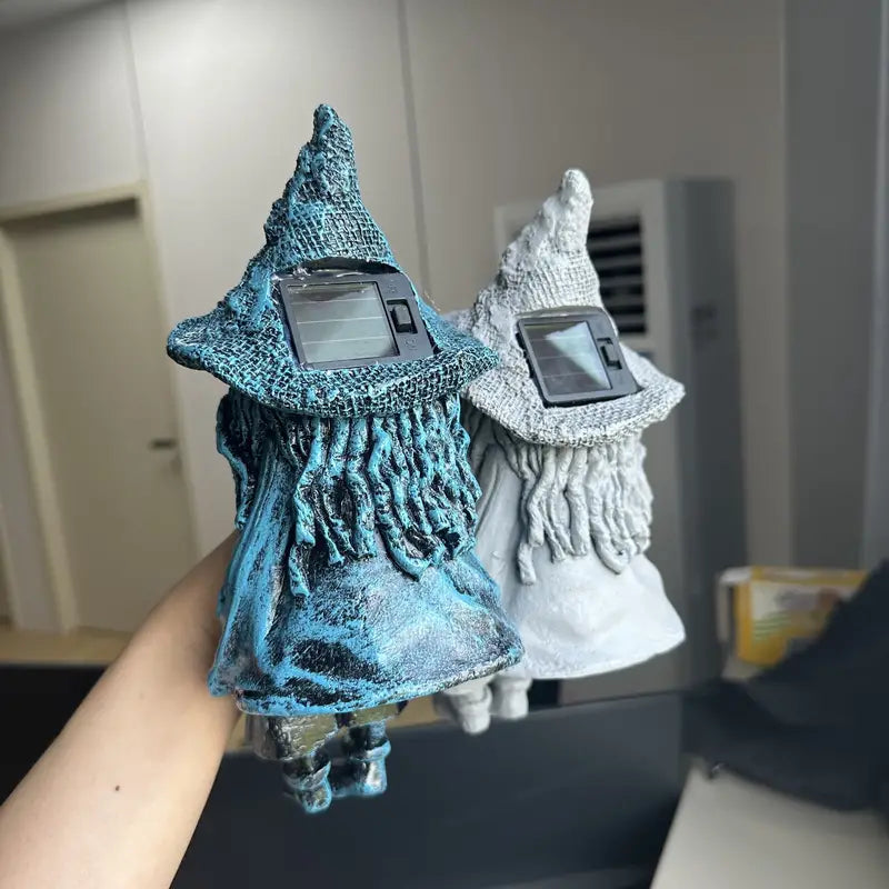 Solar Witch Statue Garden Light