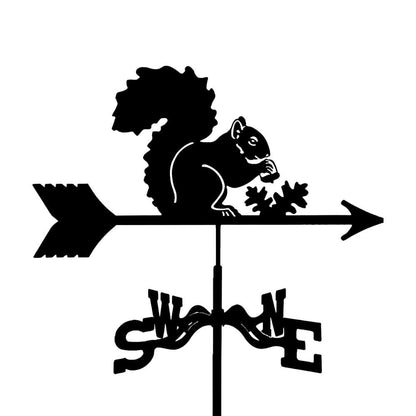 Squirrel with Pinecone Stainless Steel Weathervane