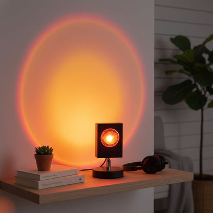 Sunset Halo Projection LED Table Lamp