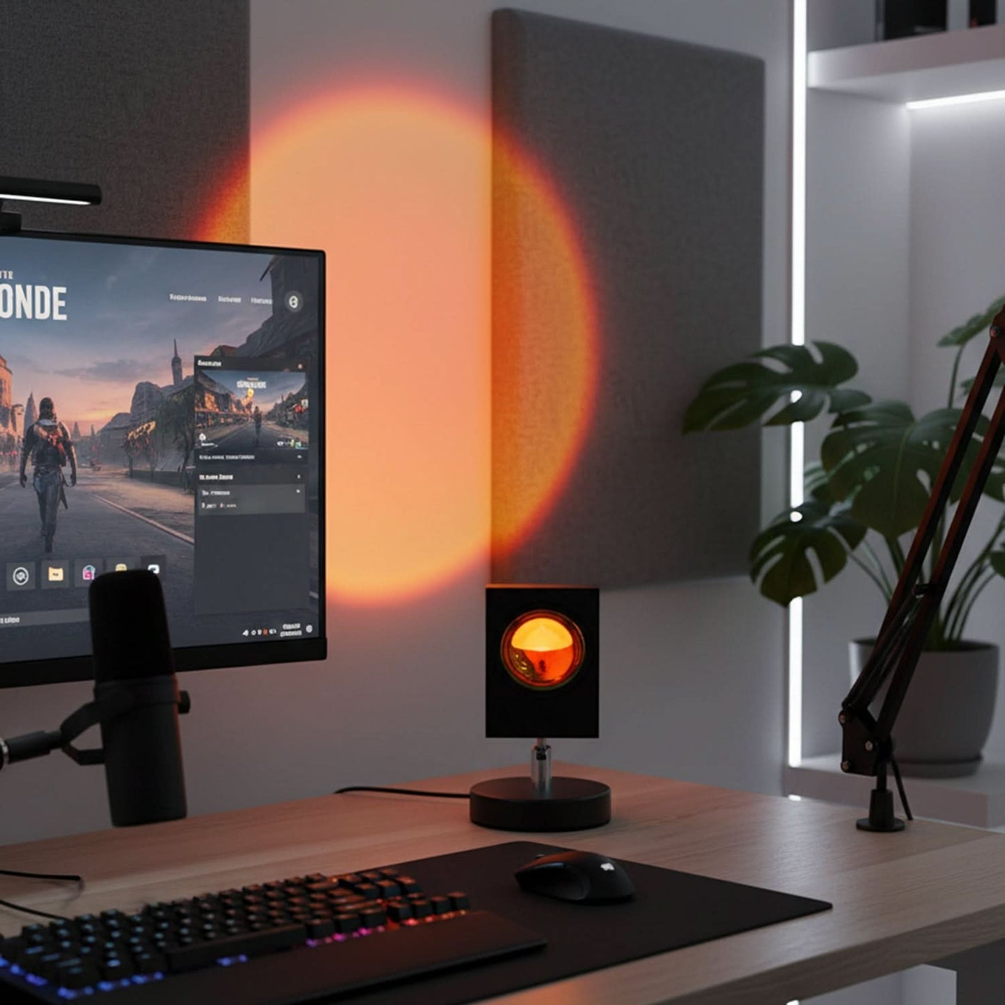 Sunset Halo Projection LED Table Lamp