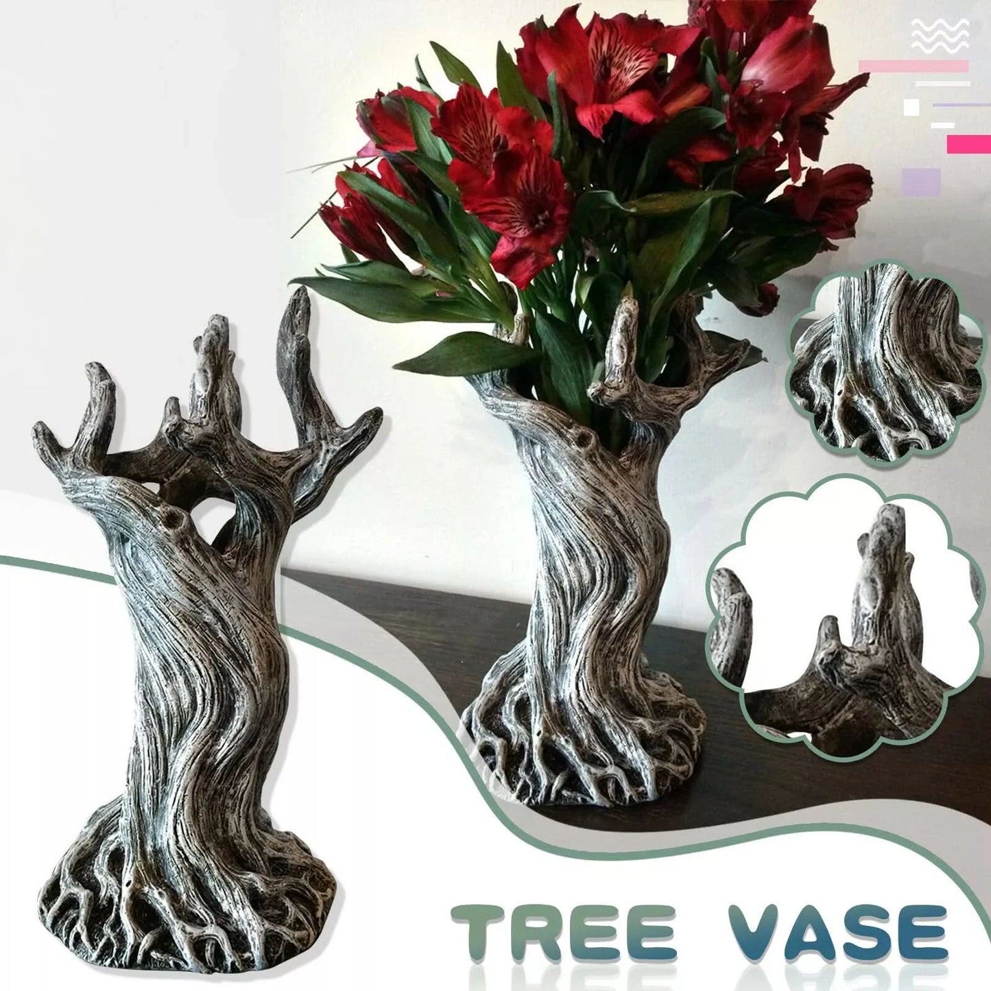 Tree-Shaped Decorative Vase