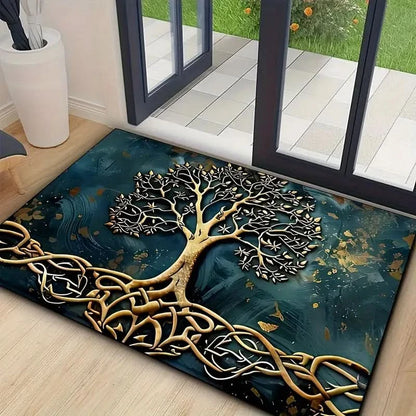 Tree of Life Non-Slip Floor Kitchen Mat