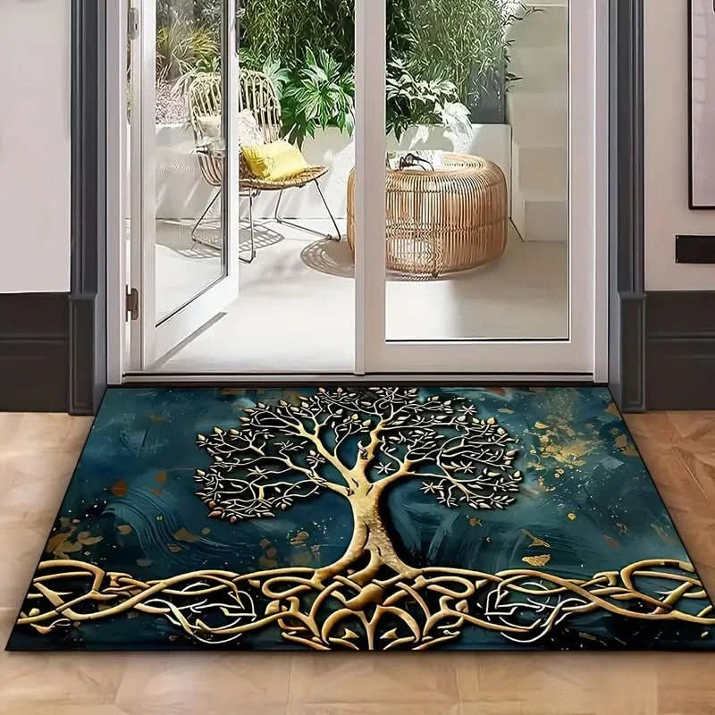 Tree of Life Non-Slip Floor Kitchen Mat