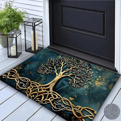 Tree of Life Non-Slip Floor Kitchen Mat