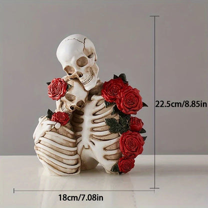 Gothic Skeleton Couple Figurines