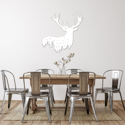 Deer Design - Metal Wall Art - MetalPlex