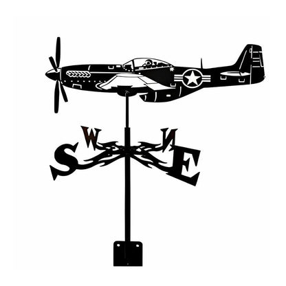 Aircraft Airplane Silhouette Stainless Steel Weathervane