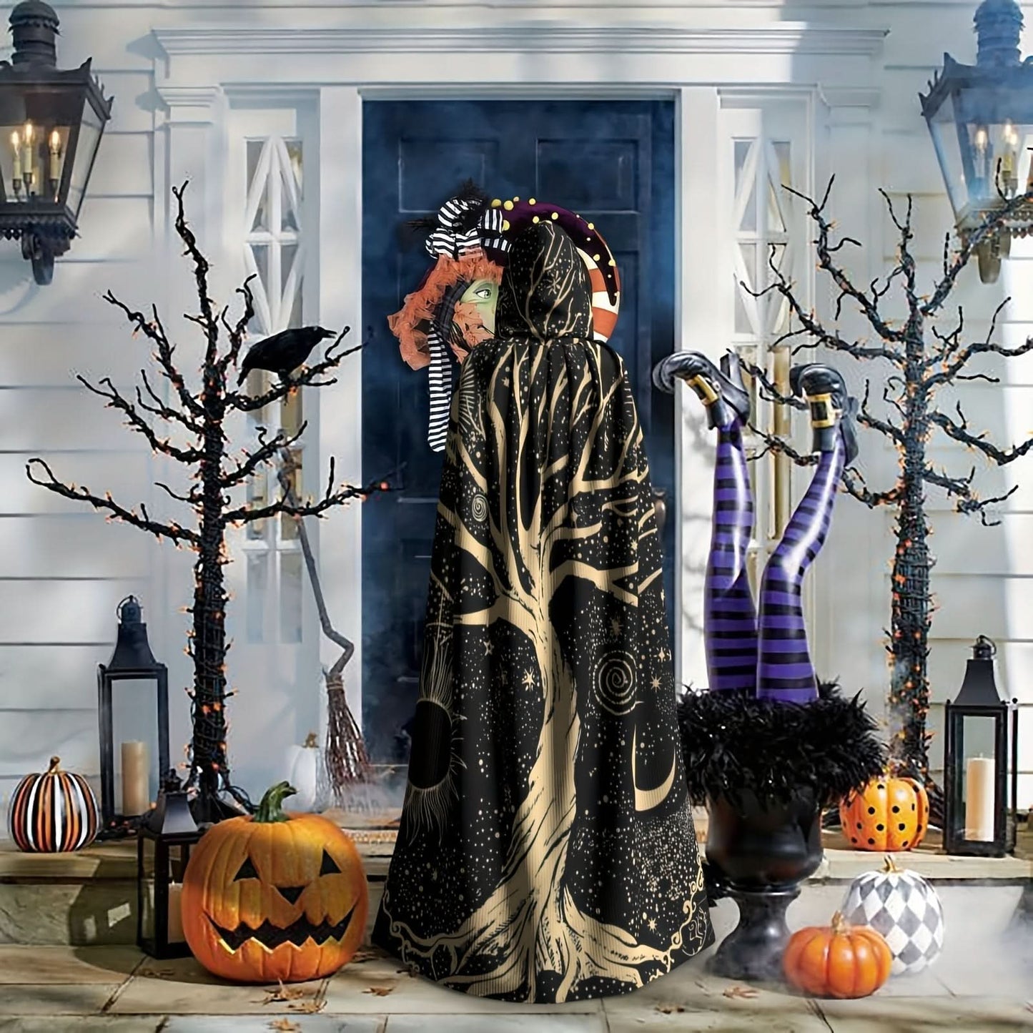 Tree of Life Celestial Hooded Robe Cloak