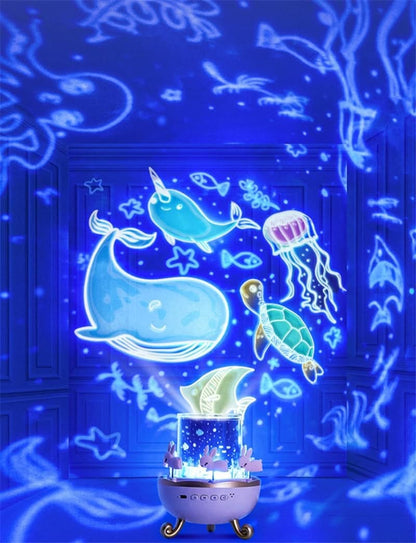 Rotating Star Projection Night Lamp