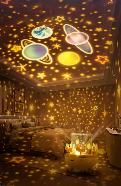 Rotating Star Projection Night Lamp