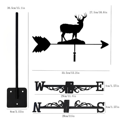 Deer Wildlife Stainless Steel Weathervane