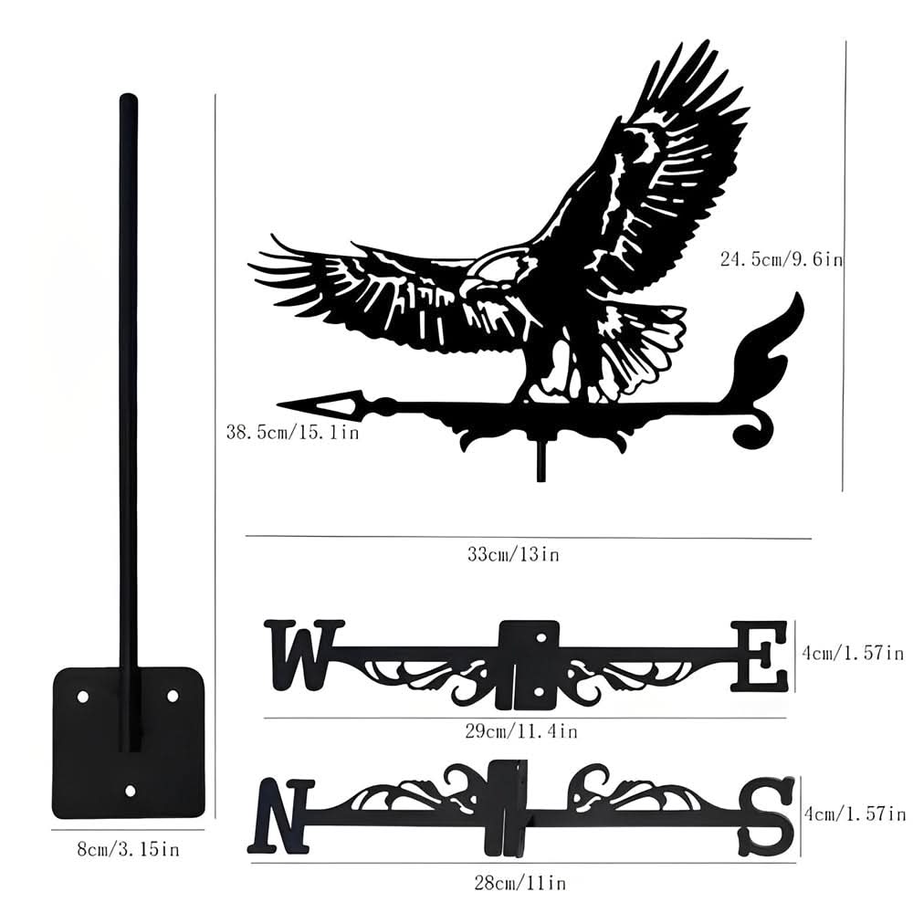 Eagle Bird Stainless Steel Weathervane