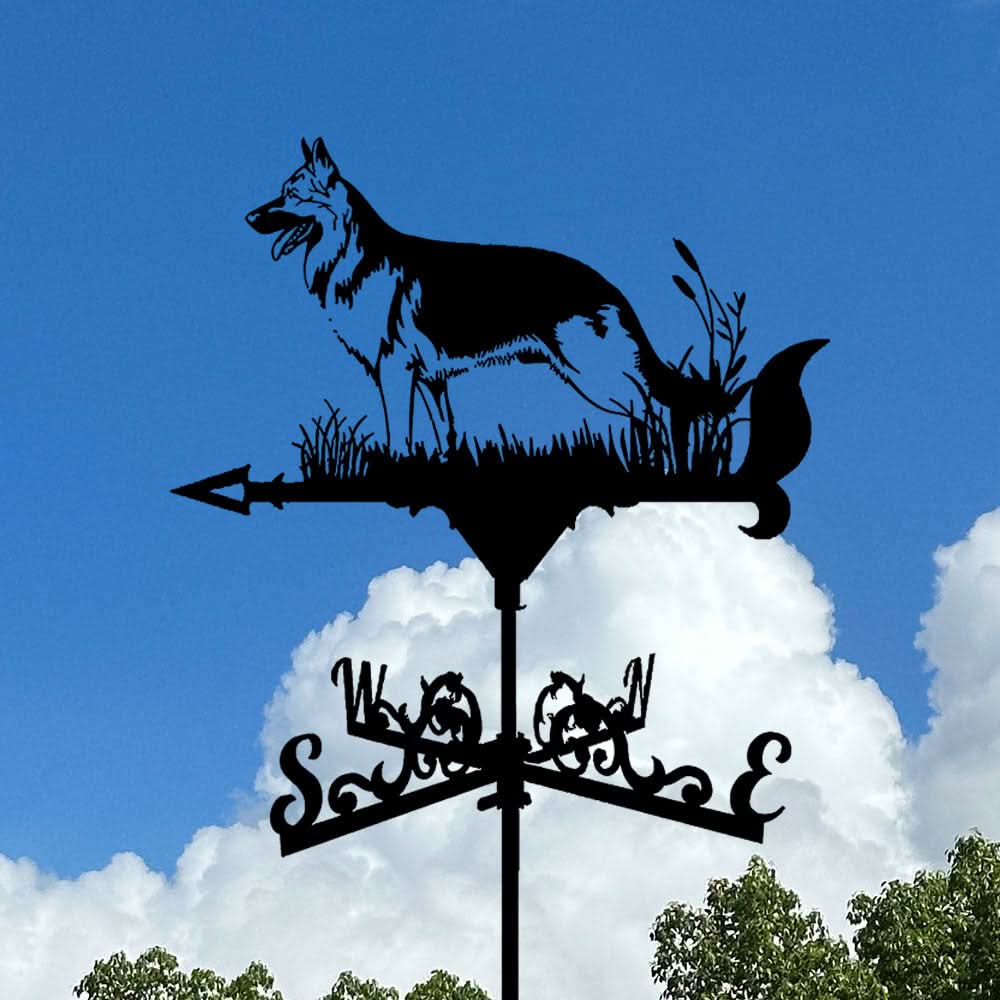 German Shepherd Stainless Steel Weathervane
