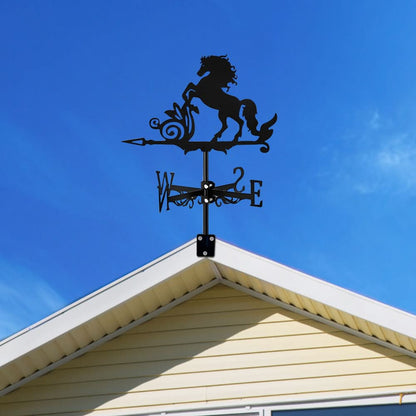 Horse Standing Silhouette Stainless Steel Weathervane