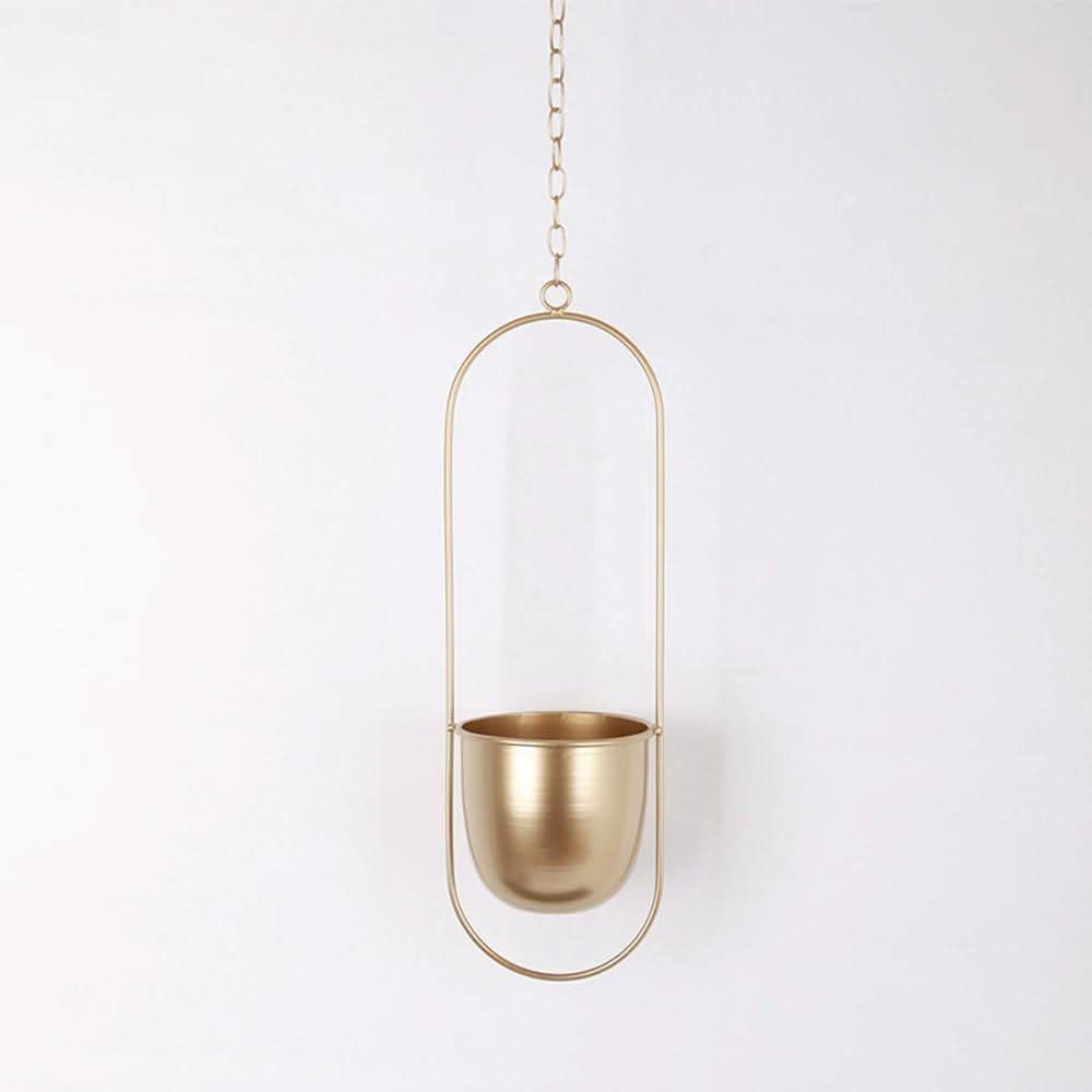 Metal Hanging Planter for Indoor Plants