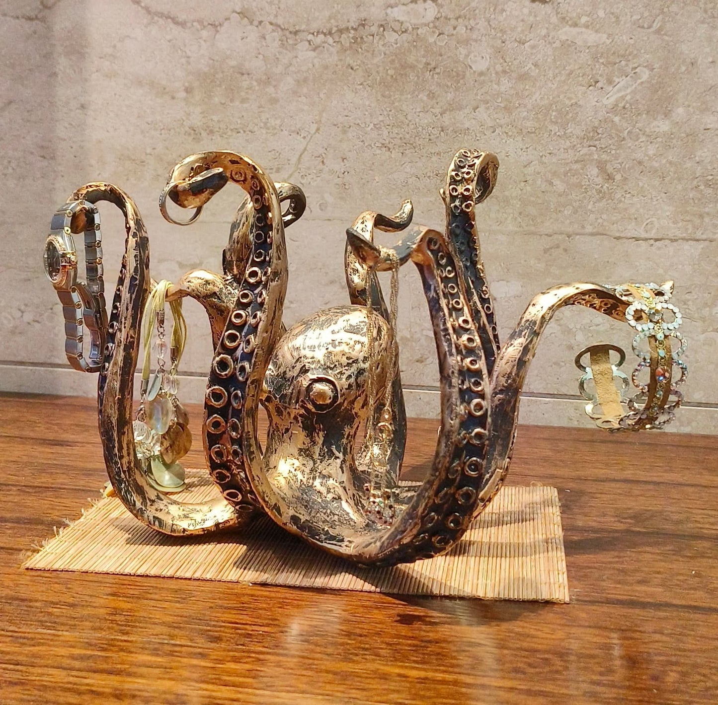 Rustic Octopus Mug Holder Display Rack