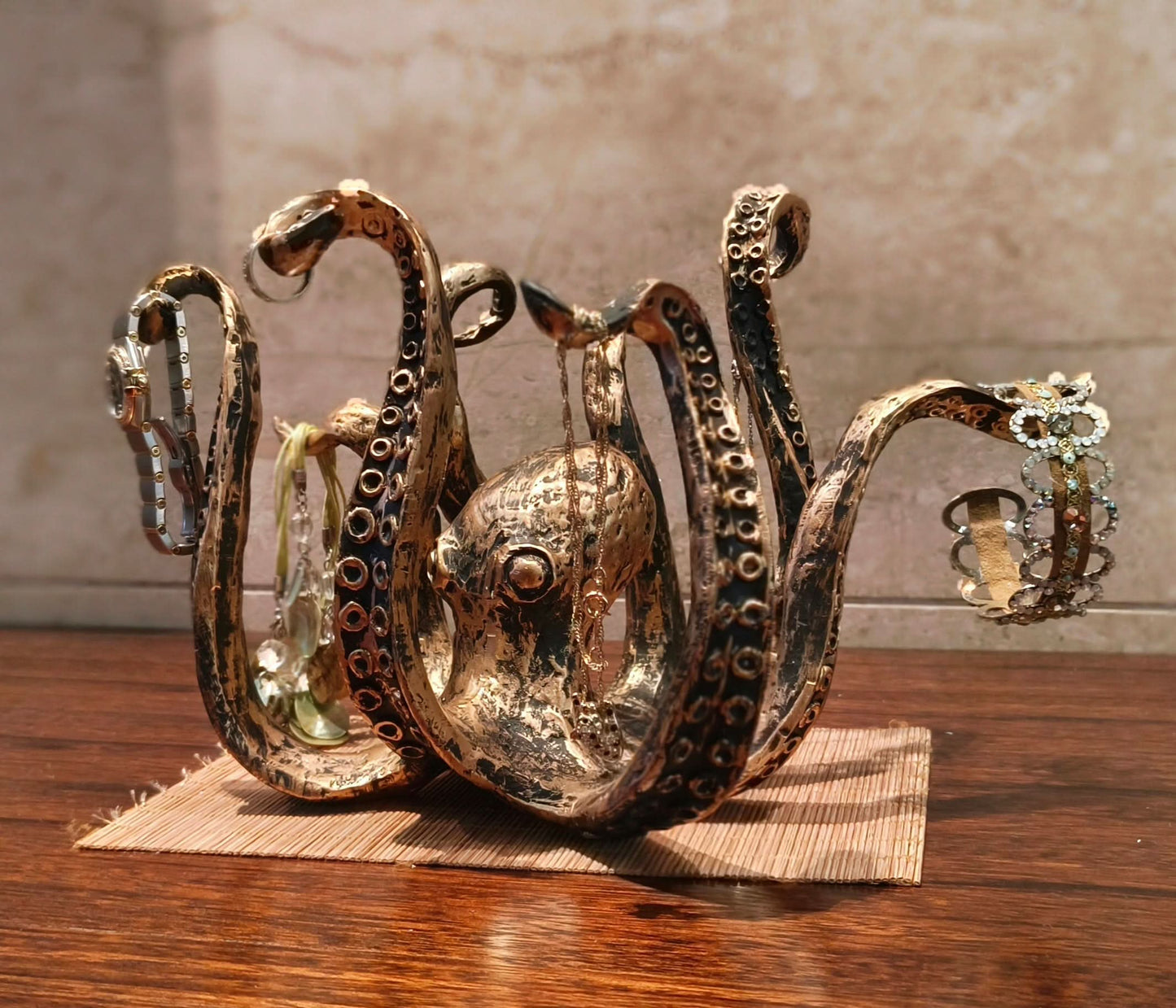 Rustic Octopus Mug Holder Display Rack