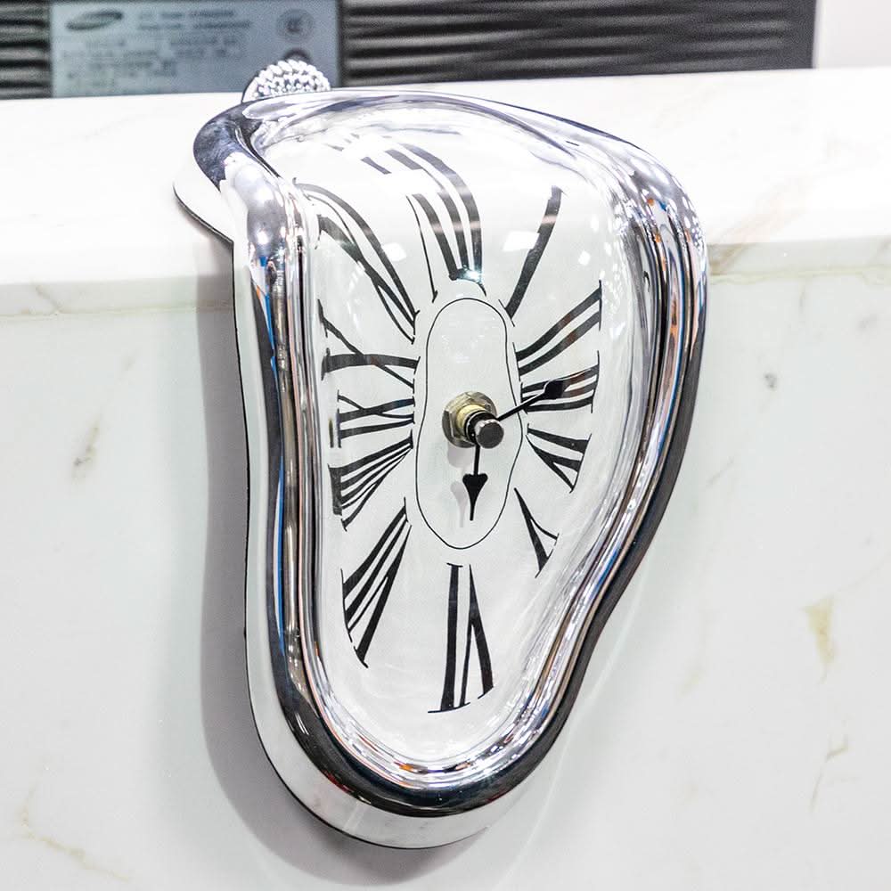 Surreal Melting Clock Art Decor Accent