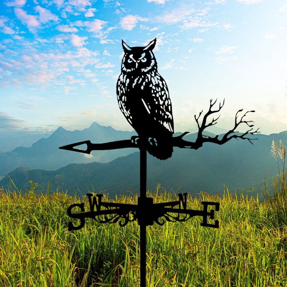 Owl Bird Stainless Steel Weathervane