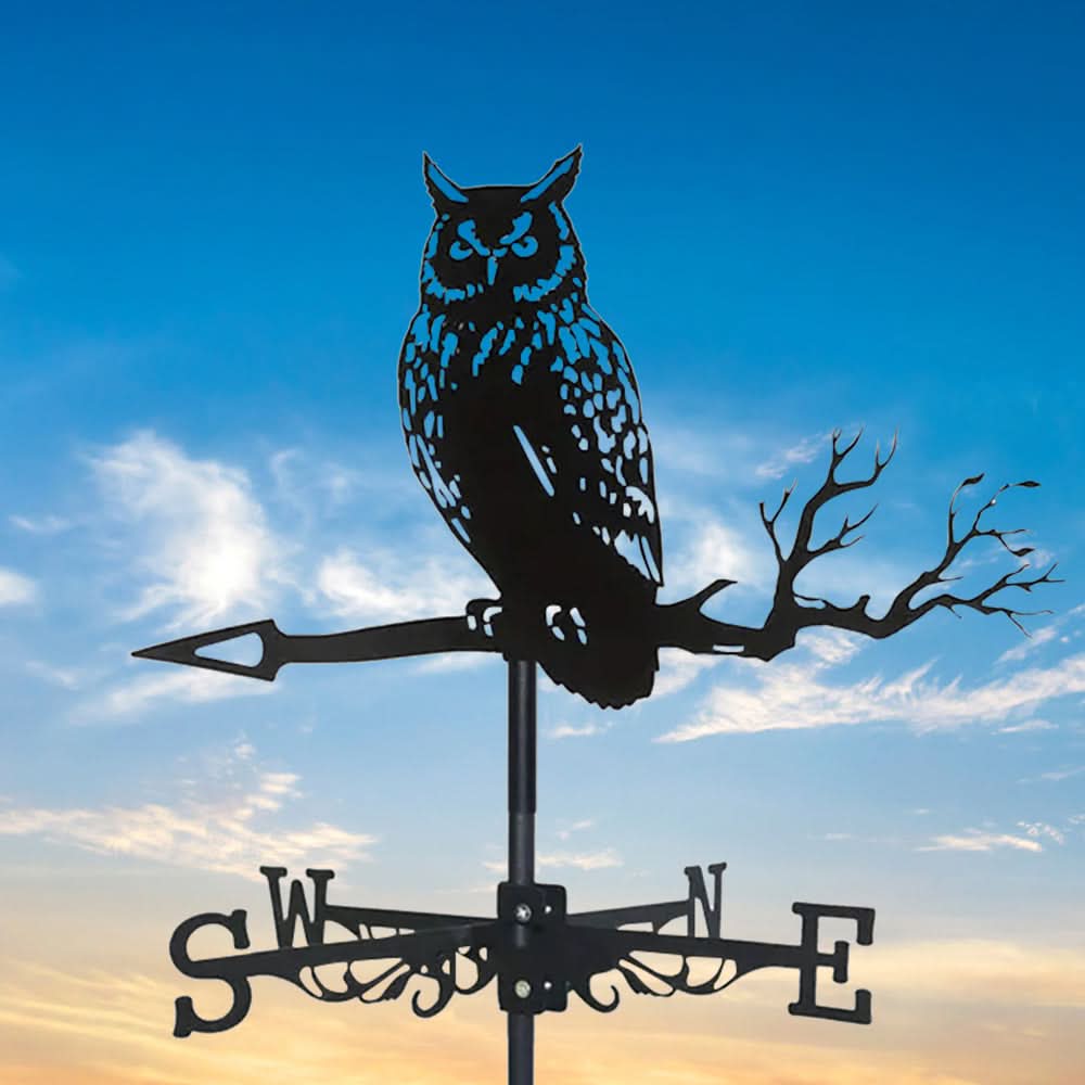 Owl Bird Stainless Steel Weathervane