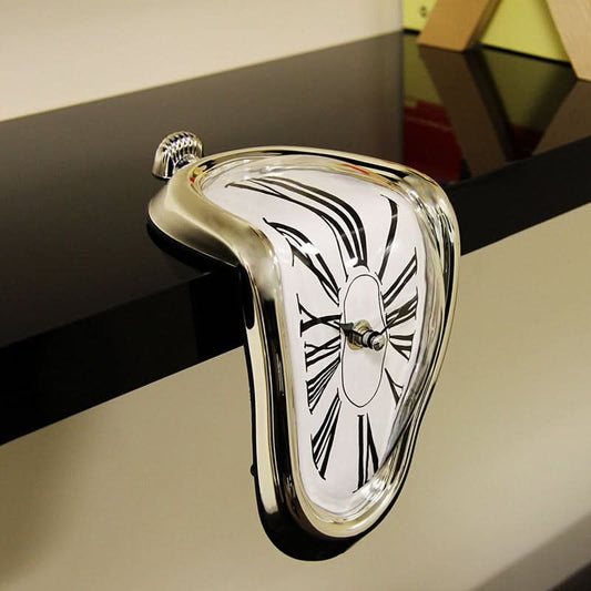 Surreal Melting Clock Art Decor Accent