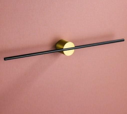 Kyler Modern Metal Towel Bar Large / Gold / Black | Lily & Eden