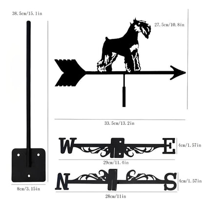 Schnauzer Dog Stainless Steel Weathervane